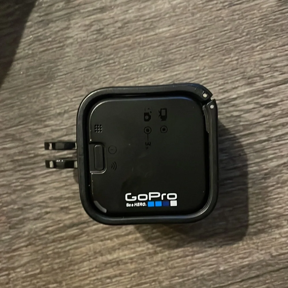 GoPro with attachments and case